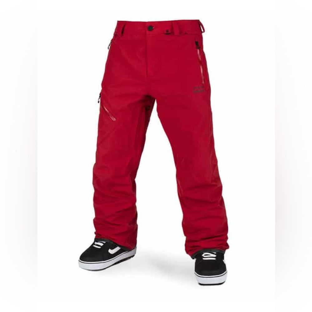 Volcom Bright Red Gore-Tex snowboard ski pants